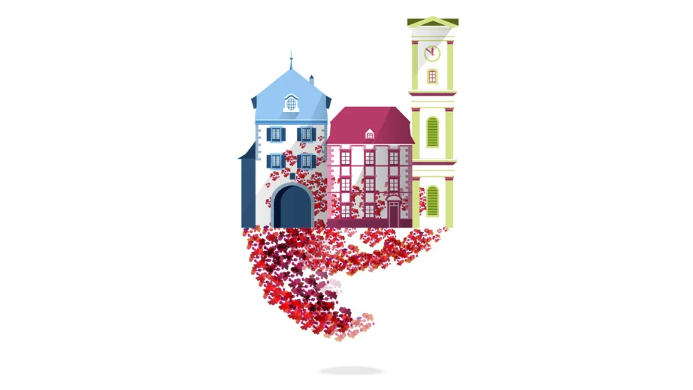 Vieille Ville fleurie Delémont